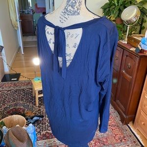 COPY - Loft XL cotton dark blue top